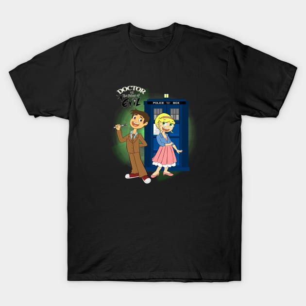 Doctor Vs the Forces of Evil T-Shirt by scoffin